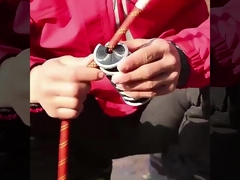 ロープの掃除用スパイラルナイロン内部のロールクリーニングブラシ