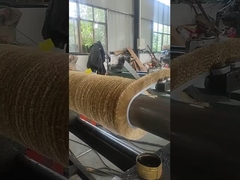 カスタマイズされた産業用ブラシ 0.15mm ワイヤ 銅 ワイヤ 巻き ローラー ブラシ ロープ の 茎 を 剥がす