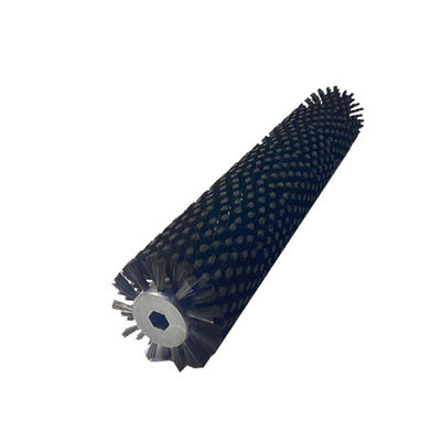 Nylon Bristle Industrial Cylindrical Brush Roller Brush For Conveyor Belt Cleaning