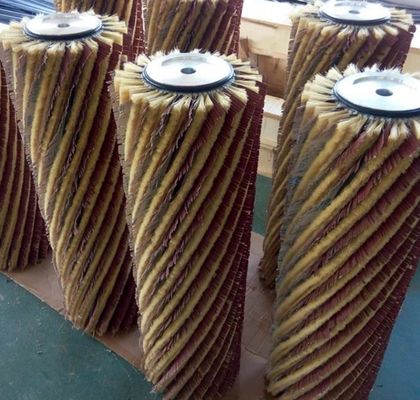 Customized Size Sisal Sandpaper Polishing Brush Roller Sandpaper Sanding Roller Brush For Various Kinds Wood Polishing