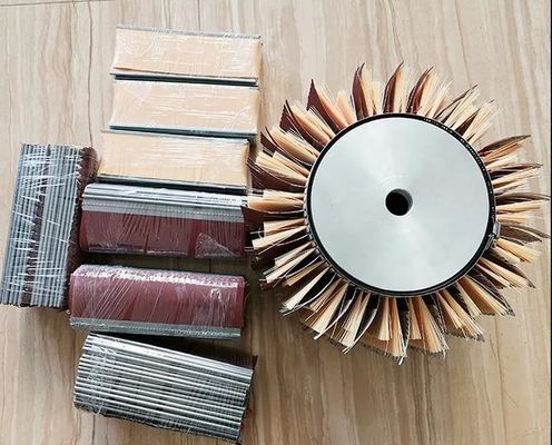 Customized Size Sisal Sandpaper Polishing Brush Roller Sandpaper Sanding Roller Brush For Various Kinds Wood Polishing