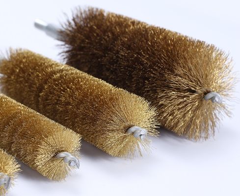 Customizable M6 Copper Wire Tube Polishing Brush For Mechanical Parts Inside Holes