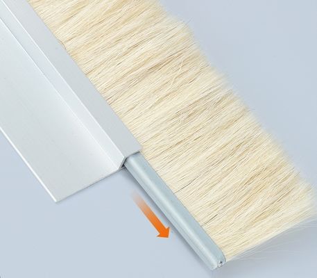 Industrial Custom Strip Brush Wool Bristle Brush Aluminum Alloy Bracket Strip Brush Cleaning Brush Strip