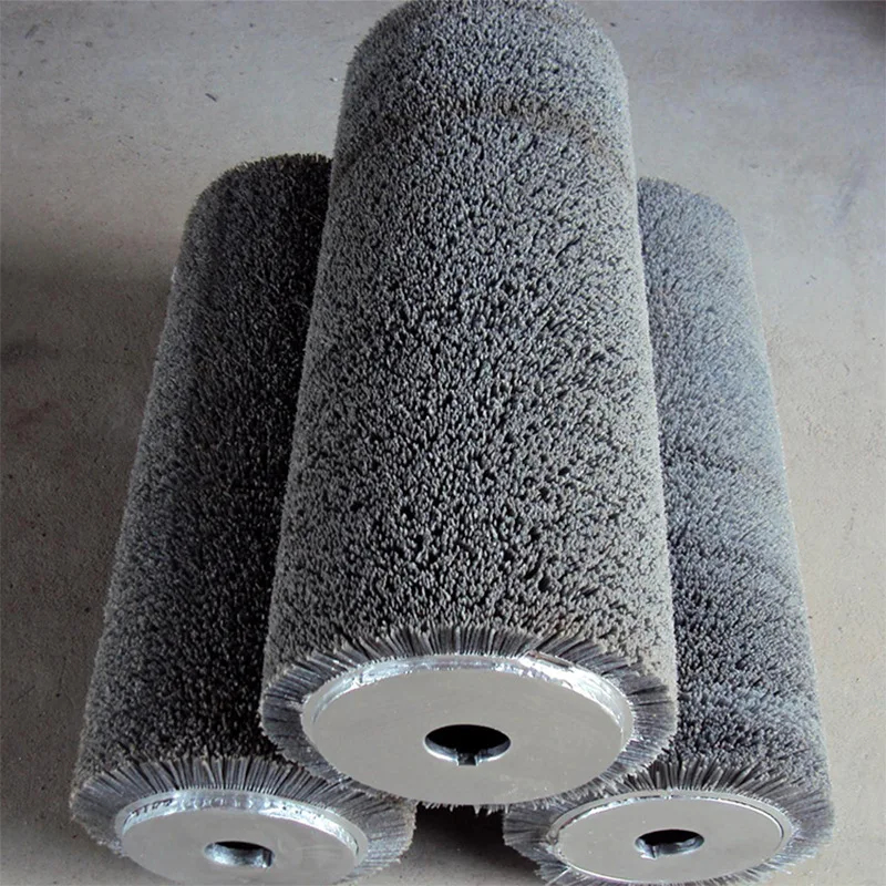 Customized Woodworking Abrasive Nylon Roll Brush for Wood Finishing