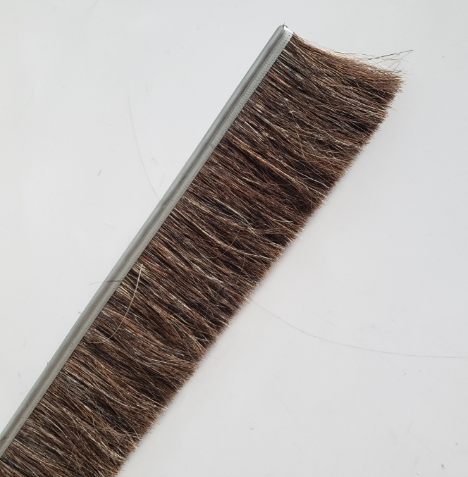 Custom Industrial Brush Strip Horse Bristle Brush Door Bottom Sealing Strip Brush For Sealing/Cleaning/Dust Removal